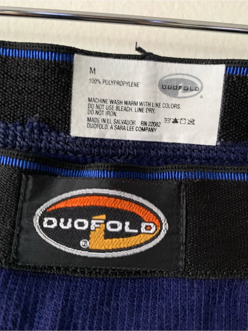 NEW Duofold Mens Navy Thermal Top and Pant Set